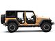 Tubular Safari Doors; Textured Black (07-18 Jeep Wrangler JK 4-Door)