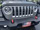 Grille Insert; Black and Dark Gray (18-24 Jeep Wrangler JL)