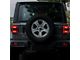 American Modified LED Tail Lights; Black Housing; Clear Lens (18-24 Jeep Wrangler JL)