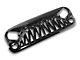 American Modified Shark Grille; Glossy Black (07-18 Jeep Wrangler JK)