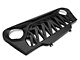 American Modified Shark Grille; Matte Black (97-06 Jeep Wrangler TJ)