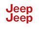 Jeep Fender Emblem Letter Overlays; Gloss Red (18-24 Jeep Wrangler JL)