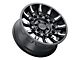 Black Rhino Mission Matte Black Machined Wheel; 17x8.5; -18mm Offset (20-24 Jeep Gladiator JT)