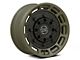 Black Rhino Warthog Matte Olive Drab Green with Black Center Wheel; 17x8.5; -18mm Offset (18-24 Jeep Wrangler JL)