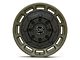 Black Rhino Warthog Matte Olive Drab Green with Black Center Wheel; 17x8.5; -18mm Offset (18-24 Jeep Wrangler JL)