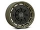 Black Rhino Warthog Matte Olive Drab Green with Black Center Wheel; 17x8.5; -18mm Offset (18-24 Jeep Wrangler JL)