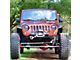 Grille Insert; Fireman Red Line on a Black and Dark Gray Flag (07-18 Jeep Wrangler JK)