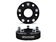 Supreme Suspensions 1.25-Inch PRO Billet 5 x 114.3mm to 5 x 127mm Wheel Adapters; Black; Set of Four (87-06 Jeep Wrangler TJ)