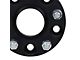 Supreme Suspensions 1.25-Inch PRO Billet 5 x 114.3mm to 5 x 127mm Wheel Adapters; Black; Set of Four (87-06 Jeep Wrangler TJ)