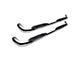 3-Inch Round Side Step Bars; Black (87-95 Jeep Wrangler YJ)