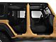 Jeep Licensed by RedRock Door Sill Body Shield Decal; Metallic (07-18 Jeep Wrangler JK)