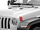 RedRock Old Glory Billet Hood Catch Kit; Red (07-24 Jeep Wrangler JK & JL)