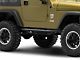 Jeep Licensed by RedRock Side Armor with Step Pads with Jeep Logo; Textured Black (87-06 Jeep Wrangler YJ & TJ, Excluding Unlimited)