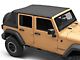 Mopar JEEP Trektop Slantback Soft Top; Black Diamond (07-18 Jeep Wrangler JK 4-Door)