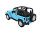 Mopar JEEP Trektop Slantback Soft Top; Black Twill (07-18 Jeep Wrangler JK 2-Door)