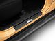 Jeep Licensed by RedRock Carbon Fiber Door Sill Decal; Metallic (07-18 Jeep Wrangler JK)