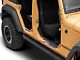 Jeep Licensed by RedRock Carbon Fiber Door Sill Decal; Real Flag (07-18 Jeep Wrangler JK)