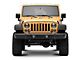 Jeep Licensed by RedRock Jeep Wave Grille Decal; Matte Black (87-18 Wrangler YJ, TJ & JK)