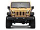 Jeep Licensed by RedRock Jeep Peace Grille Decal; Matte Black (87-18 Wrangler YJ, TJ & JK)