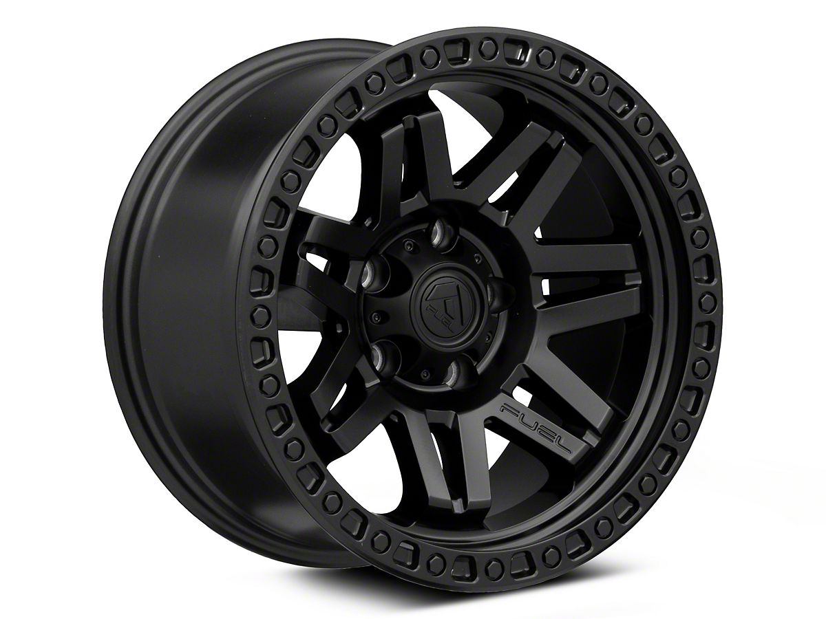 Fuel Wheels Syndicate Blackout Wheel; 17x9; -12mm Offset (07-18 Jeep  Wrangler JK)