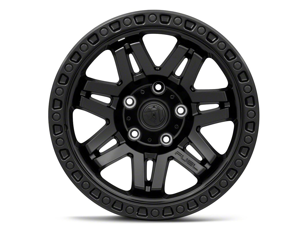 Fuel Wheels Syndicate Blackout Wheel; 17x9; -12mm Offset (07-18 Jeep  Wrangler JK)