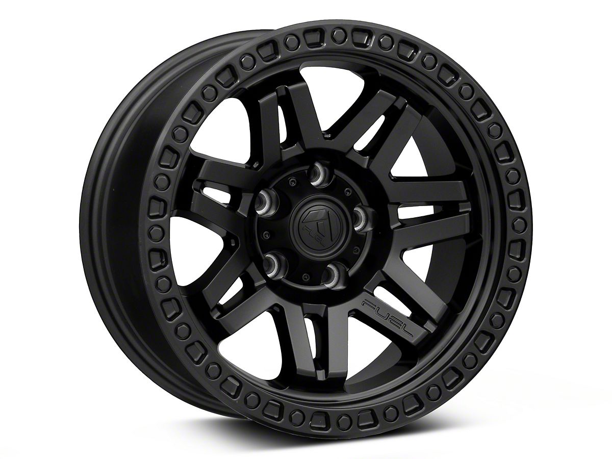 Fuel Wheels Syndicate Blackout Wheel; 17x9; -12mm Offset (07-18 Jeep  Wrangler JK)