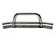 Smittybilt Tubular Front Bumper with Hoop; Stainless Steel (76-06 Jeep CJ5, CJ7, Wrangler YJ & TJ)