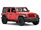 Octagon Tube Drop Style Nerf Side Step Bars; Black (18-24 Jeep Wrangler JL 4-Door)