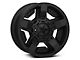 XD Rockstar II Matte Black Wheel; 17x8 (87-95 Jeep Wrangler YJ)