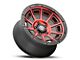 ICON Alloys Victory Satin Black with Red Tint Wheel; 17x8.5 (87-95 Jeep Wrangler YJ)