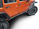 Smittybilt SRC Rocker Guards; Textured Black (07-18 Jeep Wrangler JK 4-Door)