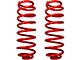 RSO Suspension 4-Inch Front and Rear Lift Coil Springs; Red (07-18 Jeep Wrangler JK 2-Door)