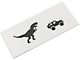 SEC10 Trex and Vehicle Silhouette Decal; Gloss Black (Universal; Some Adaptation May Be Required)