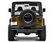 Jeep Licensed by RedRock Double Tubular Rear Bumper with Receiver Hitch and Jeep Logo; Textured Black (87-06 Jeep Wrangler YJ & TJ)