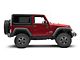 Jeep Licensed by RedRock Enhanced Rubi Rails with Jeep Logo; Textured Black (07-18 Jeep Wrangler JK 2-Door)