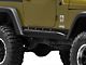 Jeep Licensed by RedRock Rocker Guards with Steps and Jeep Logo (97-06 Jeep Wrangler TJ, Excluding Unlimited)