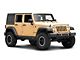 Jeep Licensed by RedRock Rubi Rails with Jeep Logo; Textured Black (07-18 Jeep Wrangler JK 4-Door)