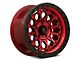 Fittipaldi Offroad FT101 Gloss Black Machined with Red Tint Wheel; 17x9 (07-18 Jeep Wrangler JK)