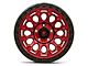 Fittipaldi Offroad FT101 Gloss Black Machined with Red Tint Wheel; 17x9; -12mm Offset (07-18 Jeep Wrangler JK)