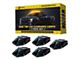 5-LED Jewel Series Smoked Roof Top Cab Clearance Light Kit; Amber (Universal; Some Adaptation May Be Required)