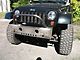 Affordable Offroad Front Bumper with Bull Bar; Bare Metal (07-18 Jeep Wrangler JK)