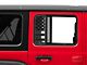 SEC10 Small Rear Window Decal; Matte Black (18-24 Jeep Wrangler JL)