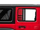 SEC10 Small Rear Window Decal; Red (18-24 Jeep Wrangler JL)