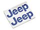 Jeep Licensed by RedRock Side Logo; Blue (97-06 Jeep Wrangler TJ)