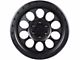 Lock Off-Road 50Cal Matte Black with Matte Black Ring Wheel; 17x9 (07-18 Jeep Wrangler JK)