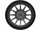 Lock Off-Road Baja Matte Grey with Matte Black Ring Wheel; 17x9 (20-24 Jeep Gladiator JT)