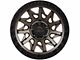 Lock Off-Road Lunatic Matte Bronze with Matte Black Ring Wheel; 17x9 (20-24 Jeep Gladiator JT)