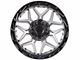 Lock Off-Road Matrix Matte Grey with Matte Black Ring Wheel; 17x9 (18-24 Jeep Wrangler JL)