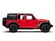 SEC10 Distressed Flag Hard Top Window Decal; Matte Black (18-24 Jeep Wrangler JL 4-Door)