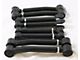 Front Upper Adjustable Control Arms; Black (97-06 Jeep Wrangler TJ)